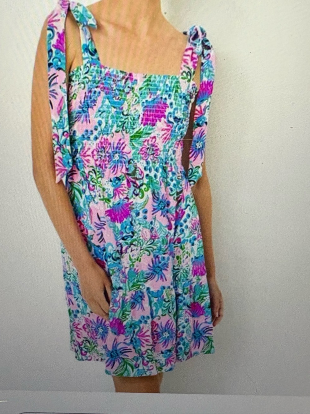 Lilly Pulitzer Kailua Tie-Shoulder Sundress